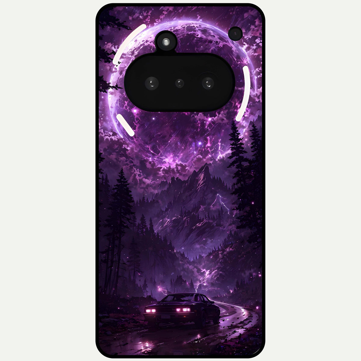  Eternal Cosmic Drive Glass Case For Nothing Phone 3A back cover – full design glossy printed glass finish