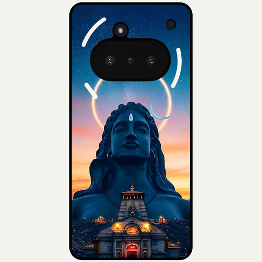  Eternal Shiva Aura Glass Case For Nothing Phone 3A back cover – full design glossy printed glass finish