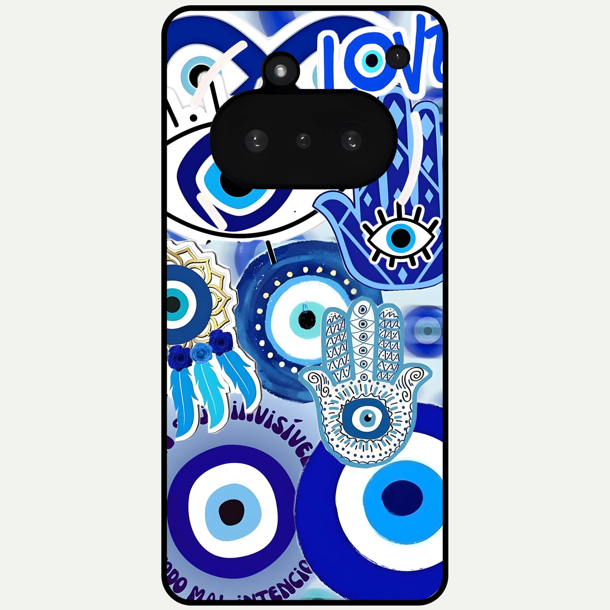  Evil Eyes Dream Glass Case For Nothing Phone 3A back cover – full design glossy printed glass finish