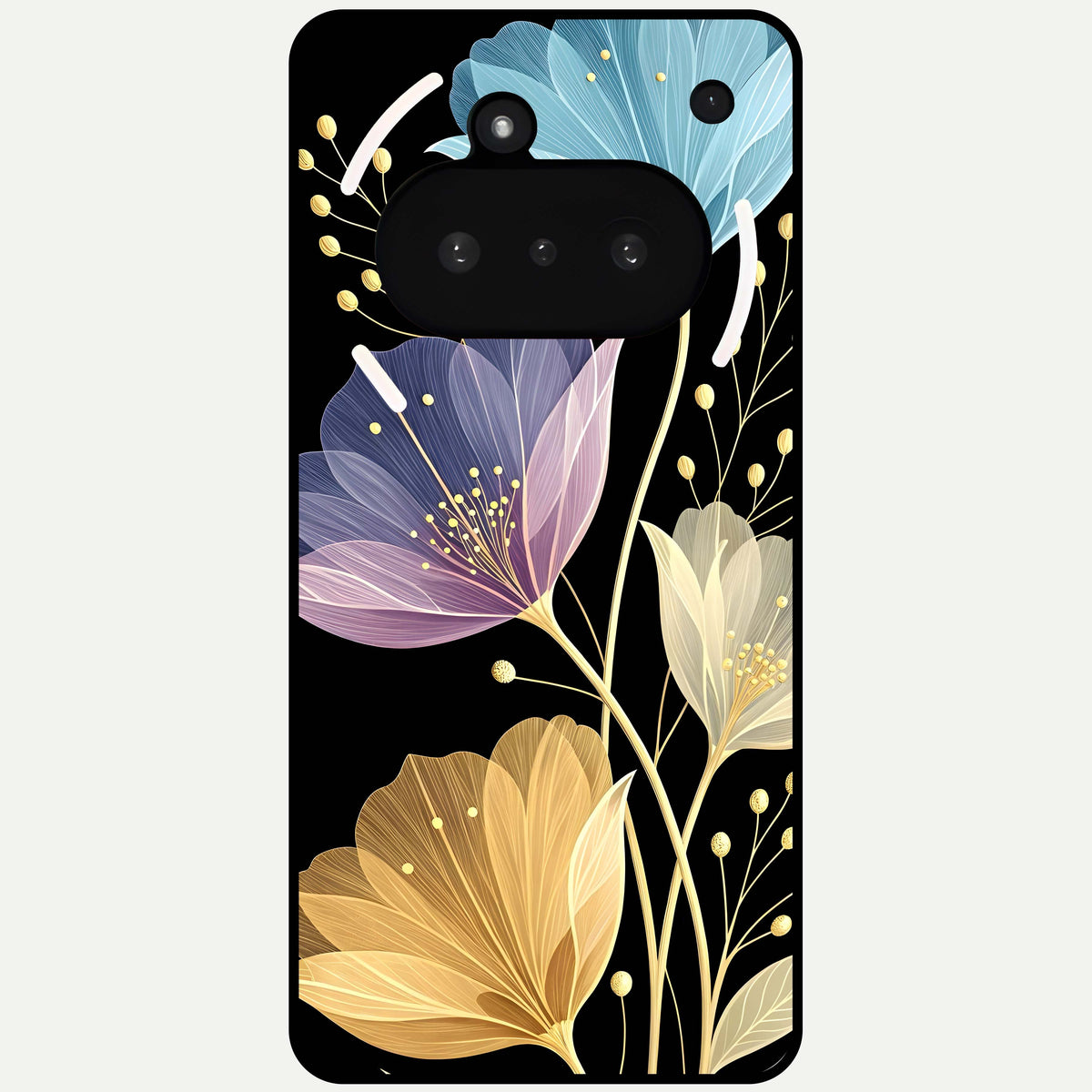  Flower Bloom Glow Glass Case For Nothing Phone 3A back cover – full design glossy printed glass finish
