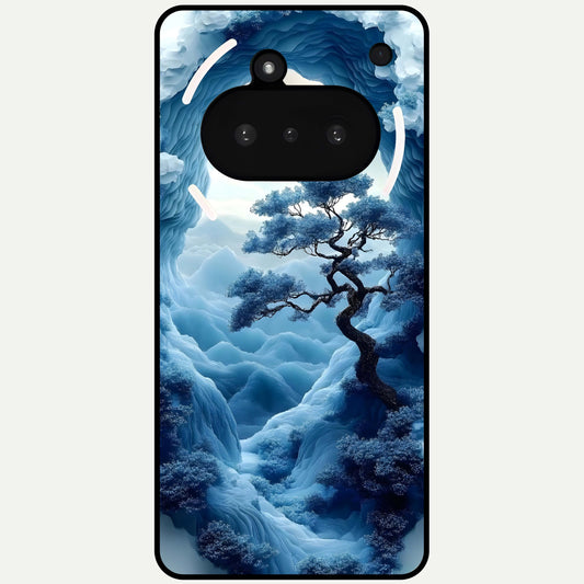  Frozen Serenity Gate Glass Case For Nothing Phone 3A back cover – full design glossy printed glass finish