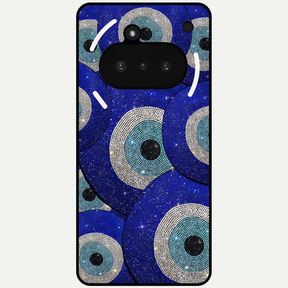  Galaxy Eye Flow Glass Case For Nothing Phone 3A back cover – full design glossy printed glass finish