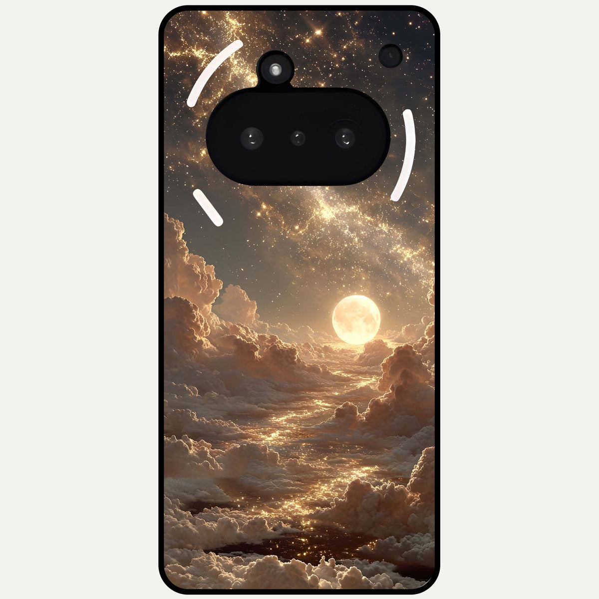  Golden Sky Dream Glass Case For Nothing Phone 3A back cover – full design glossy printed glass finish