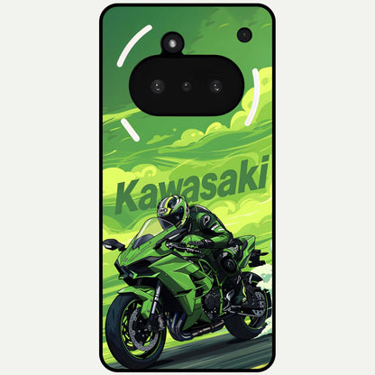  Greenery Sky Glass Case For Nothing Phone 3A back cover – full design glossy printed glass finish