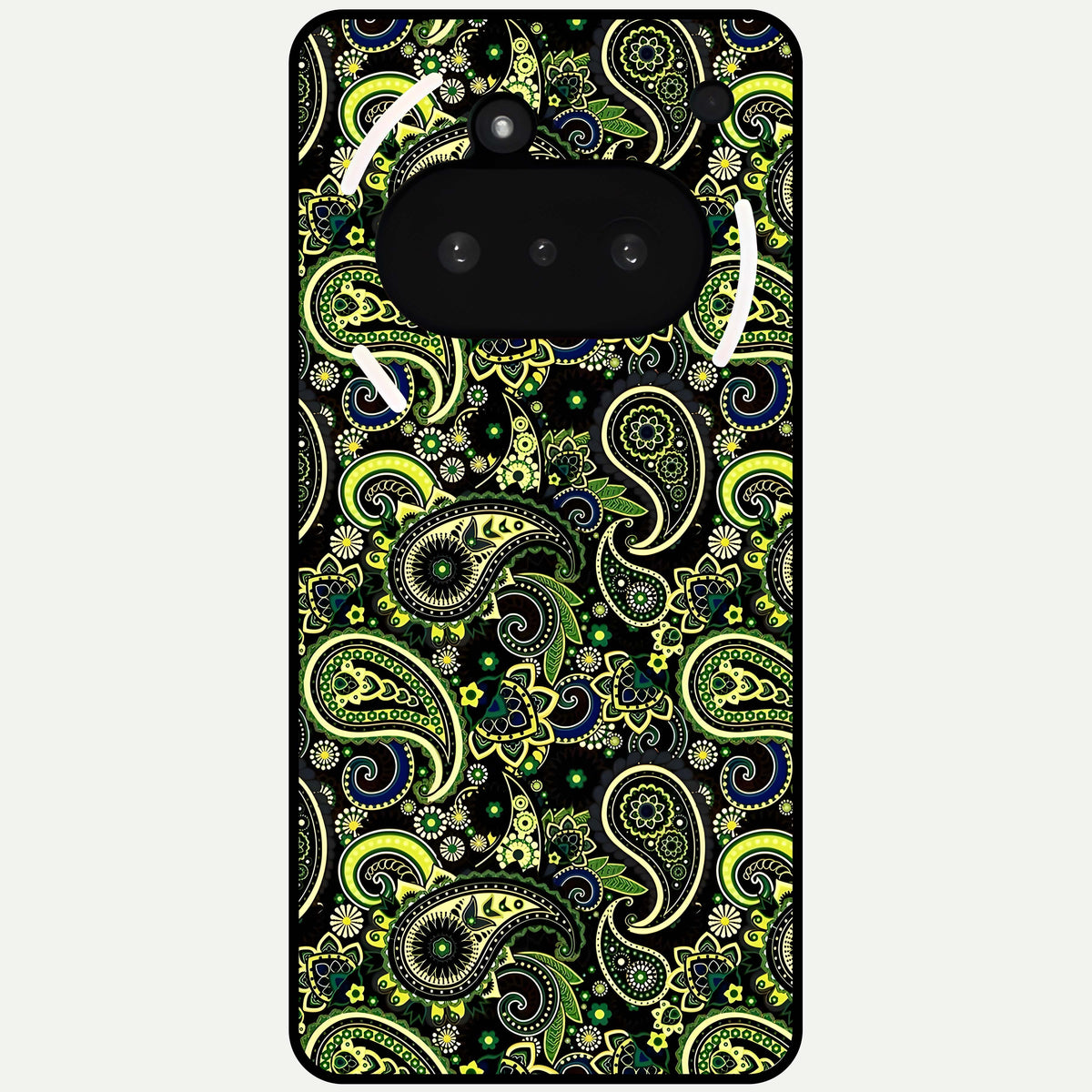  Green Lemon Glass Case For Nothing Phone 3A back cover – full design glossy printed glass finish