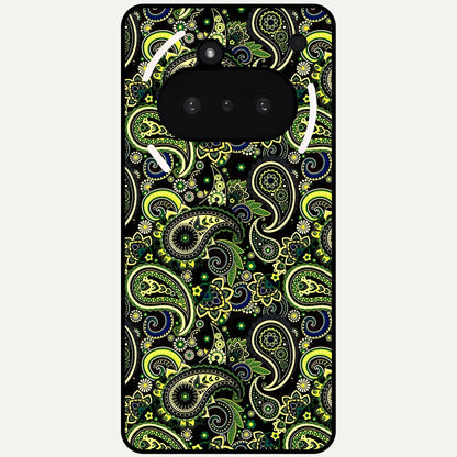  Green Lemon Glass Case For Nothing Phone 3A back cover – full design glossy printed glass finish