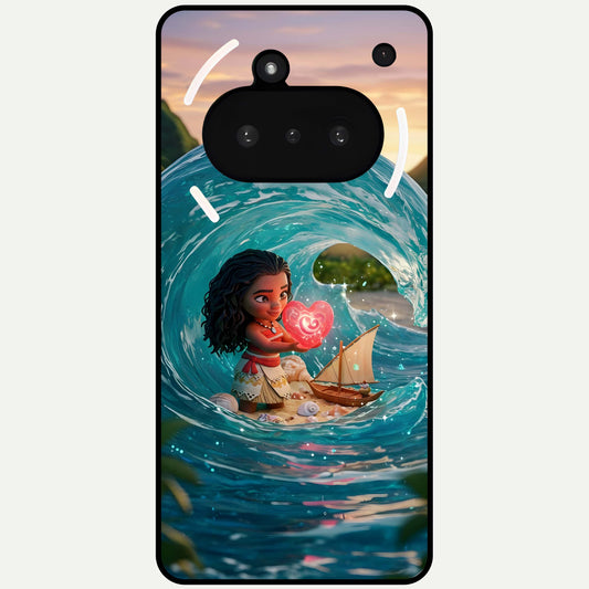  Heart of Ocean Glass Case For Nothing Phone 3A back cover – full design glossy printed glass finish