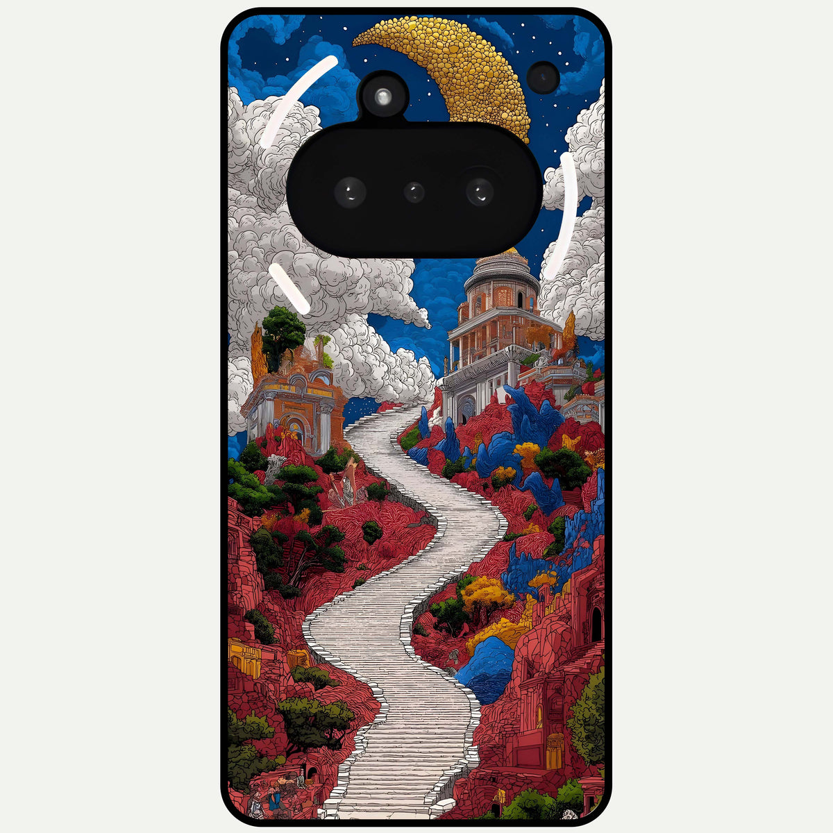  Heavenly Moon Path Glass Case For Nothing Phone 3A back cover – full design glossy printed glass finish
