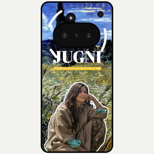  Jugni Soul Vibes Glass Case For Nothing Phone 3A back cover – full design glossy printed glass finish