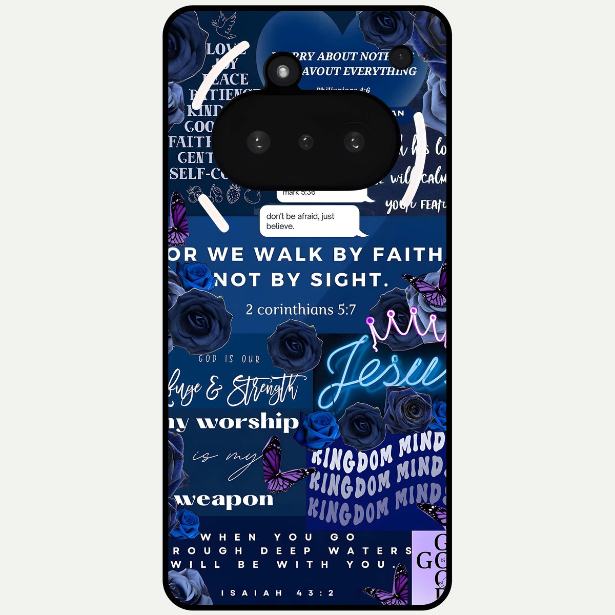  Kingdom Faith Glow Glass Case For Nothing Phone 3A back cover – full design glossy printed glass finish