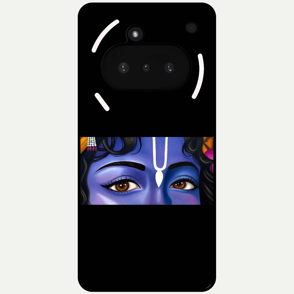  Krishna Eye Glass Case For Nothing Phone 3A back cover – full design glossy printed glass finish