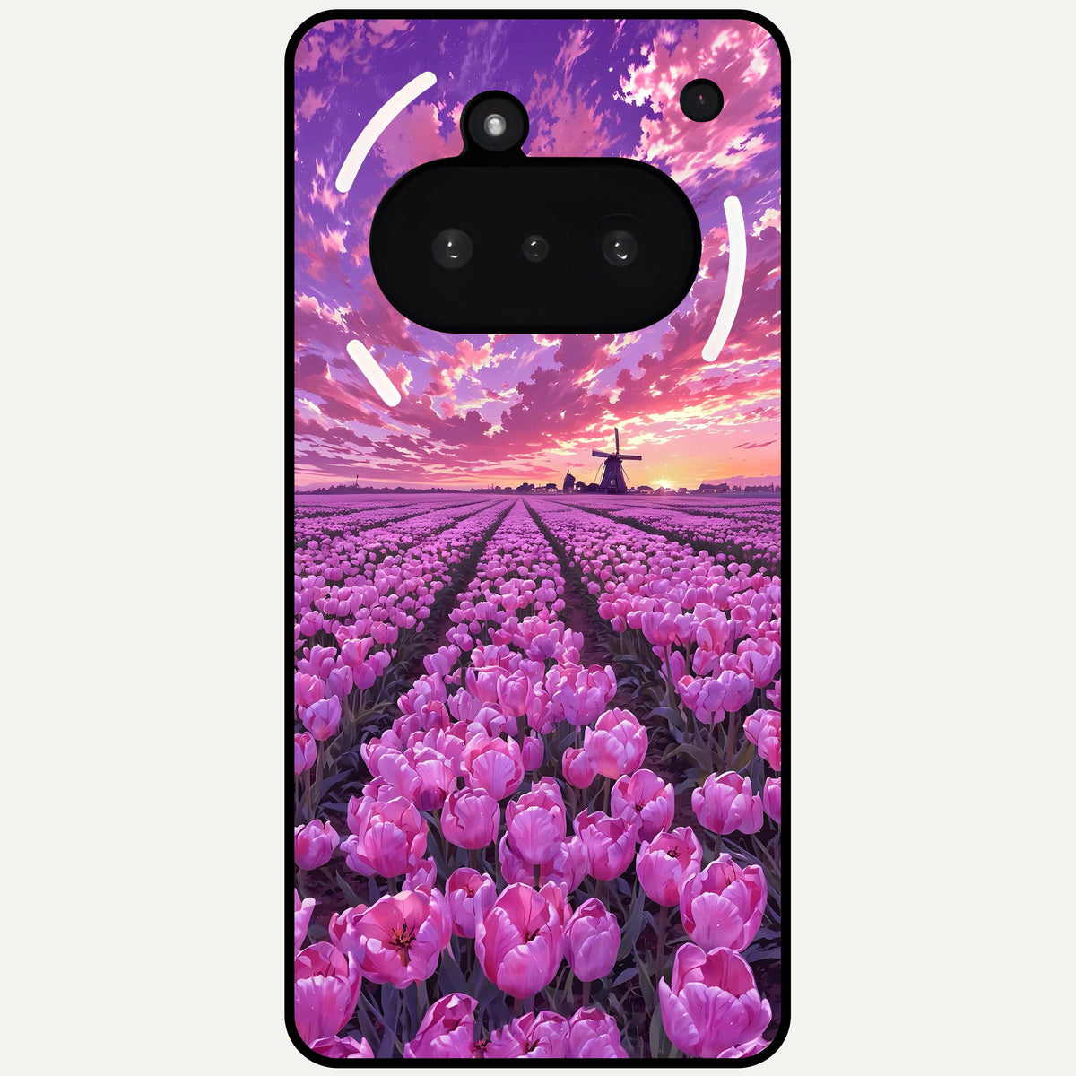  Lavender Dream Skies Glass Case For Nothing Phone 3A back cover – full design glossy printed glass finish