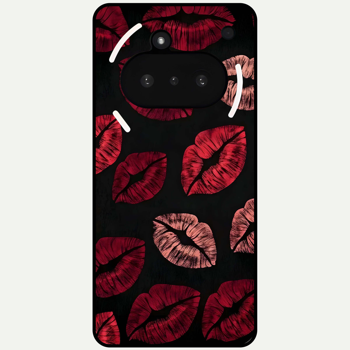  Midnight Kiss Love Glass Case For Nothing Phone 3A back cover – full design glossy printed glass finish