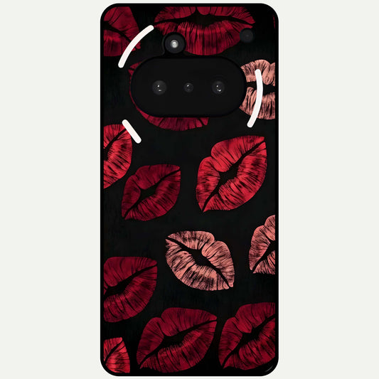  Midnight Kiss Love Glass Case For Nothing Phone 3A back cover – full design glossy printed glass finish