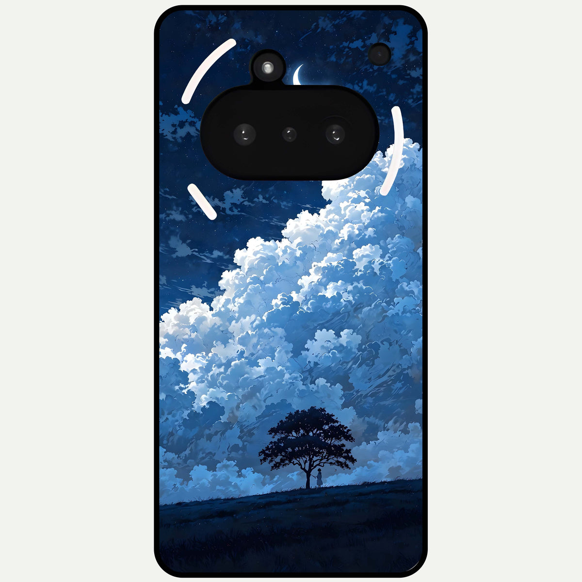  Midnight Sky Serenity Glass Case For Nothing Phone 3A back cover – full design glossy printed glass finish