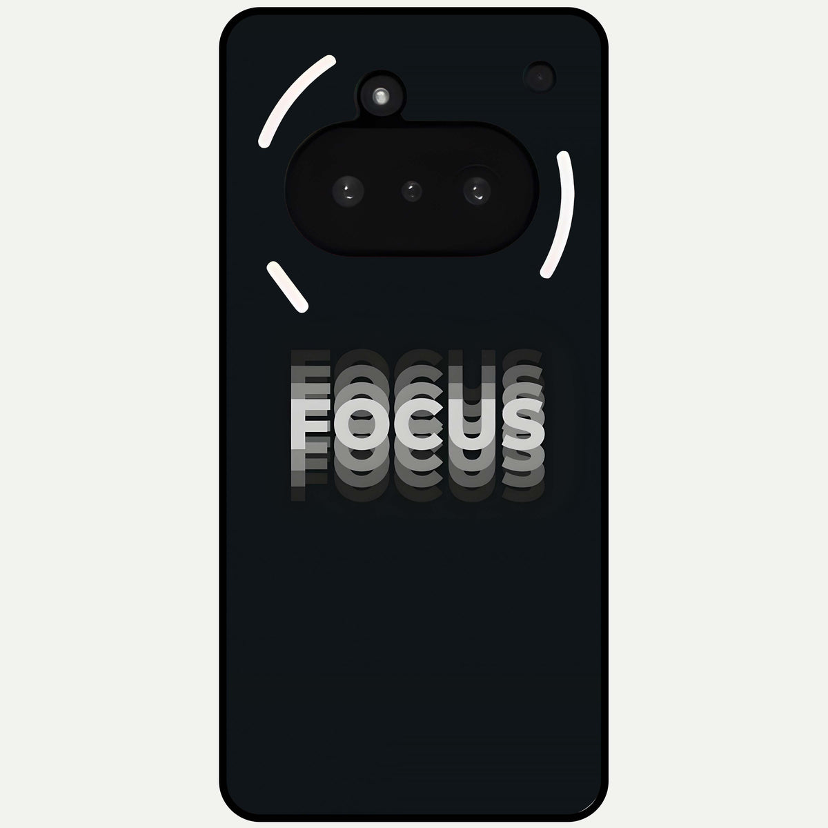  Mono Focus Vision Glass Case For Nothing Phone 3A back cover – full design glossy printed glass finish