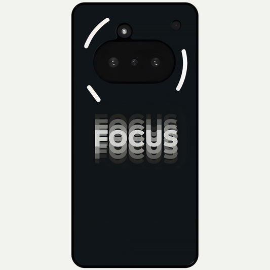  Mono Focus Vision Glass Case For Nothing Phone 3A back cover – full design glossy printed glass finish