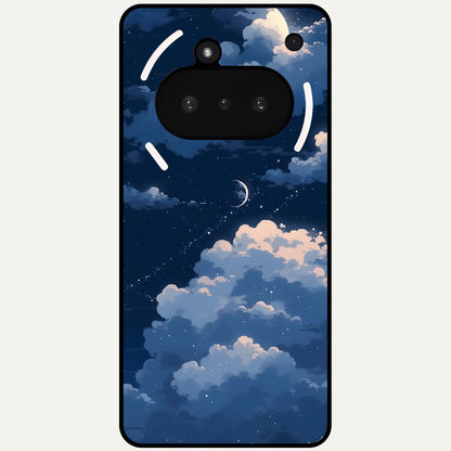  Moon Dream Haze Glass Case For Nothing Phone 3A back cover – full design glossy printed glass finish
