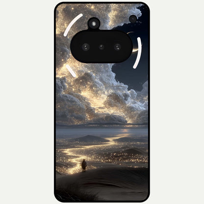  Moonlight Spark Path Glass Case For Nothing Phone 3A back cover – full design glossy printed glass finish
