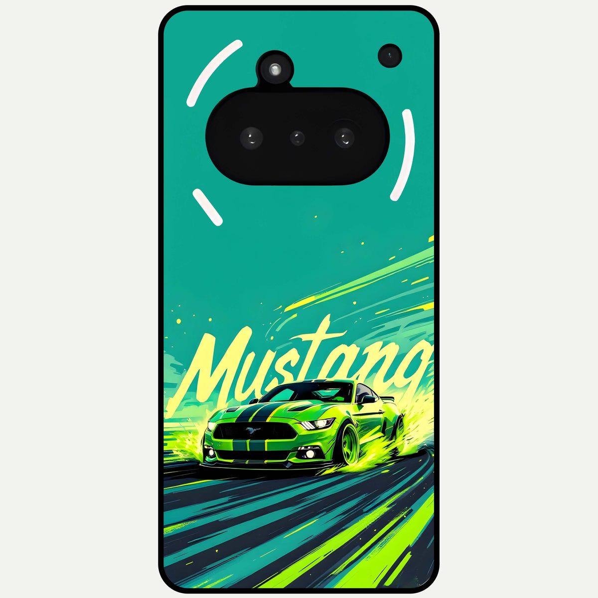  Mustang Bang Glass Case For Nothing Phone 3A back cover – full design glossy printed glass finish