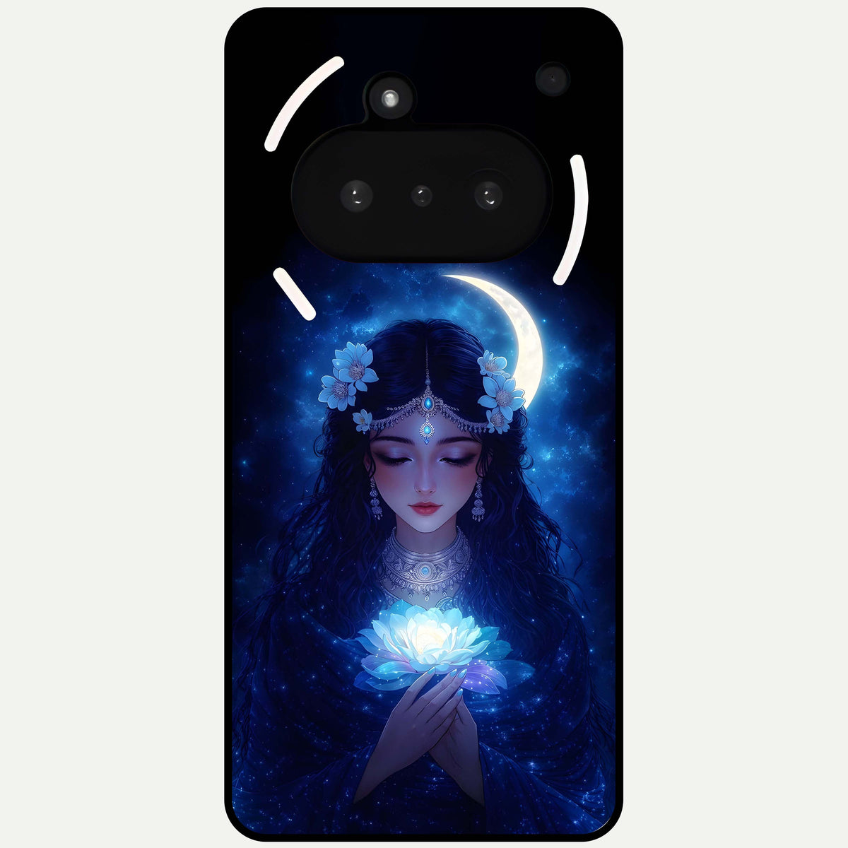  Mystic Moon Queen Glass Case For Nothing Phone 3A back cover – full design glossy printed glass finish