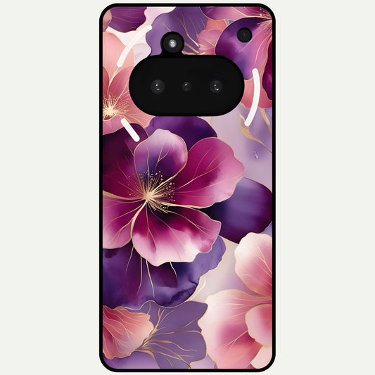  Pink Bouquet Florals Glass Case For Nothing Phone 3A back cover – full design glossy printed glass finish