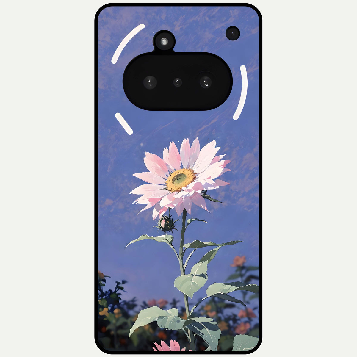  Pink Shells Outline Glass Case For Nothing Phone 3A back cover – full design glossy printed glass finish