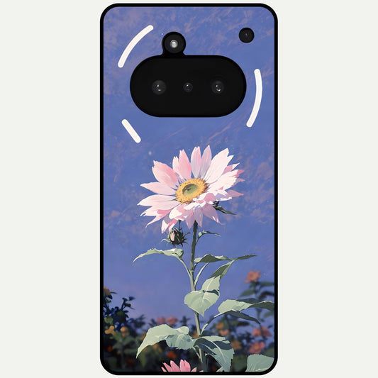  Pink Shells Outline Glass Case For Nothing Phone 3A back cover – full design glossy printed glass finish