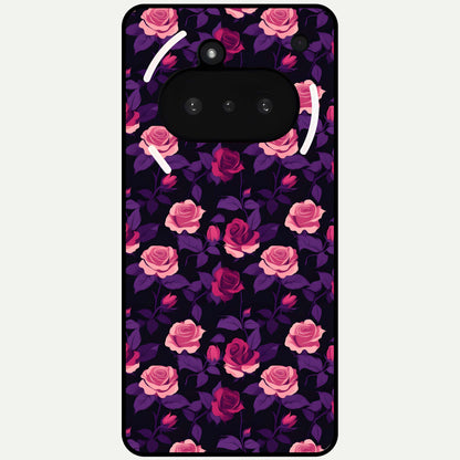  Rose Garden Twilight Glass Case For Nothing Phone 3A back cover – full design glossy printed glass finish