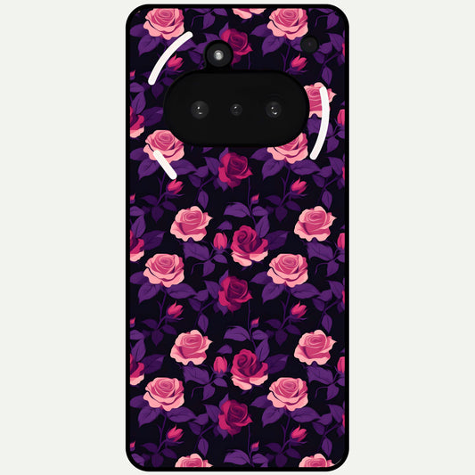  Rose Garden Twilight Glass Case For Nothing Phone 3A back cover – full design glossy printed glass finish