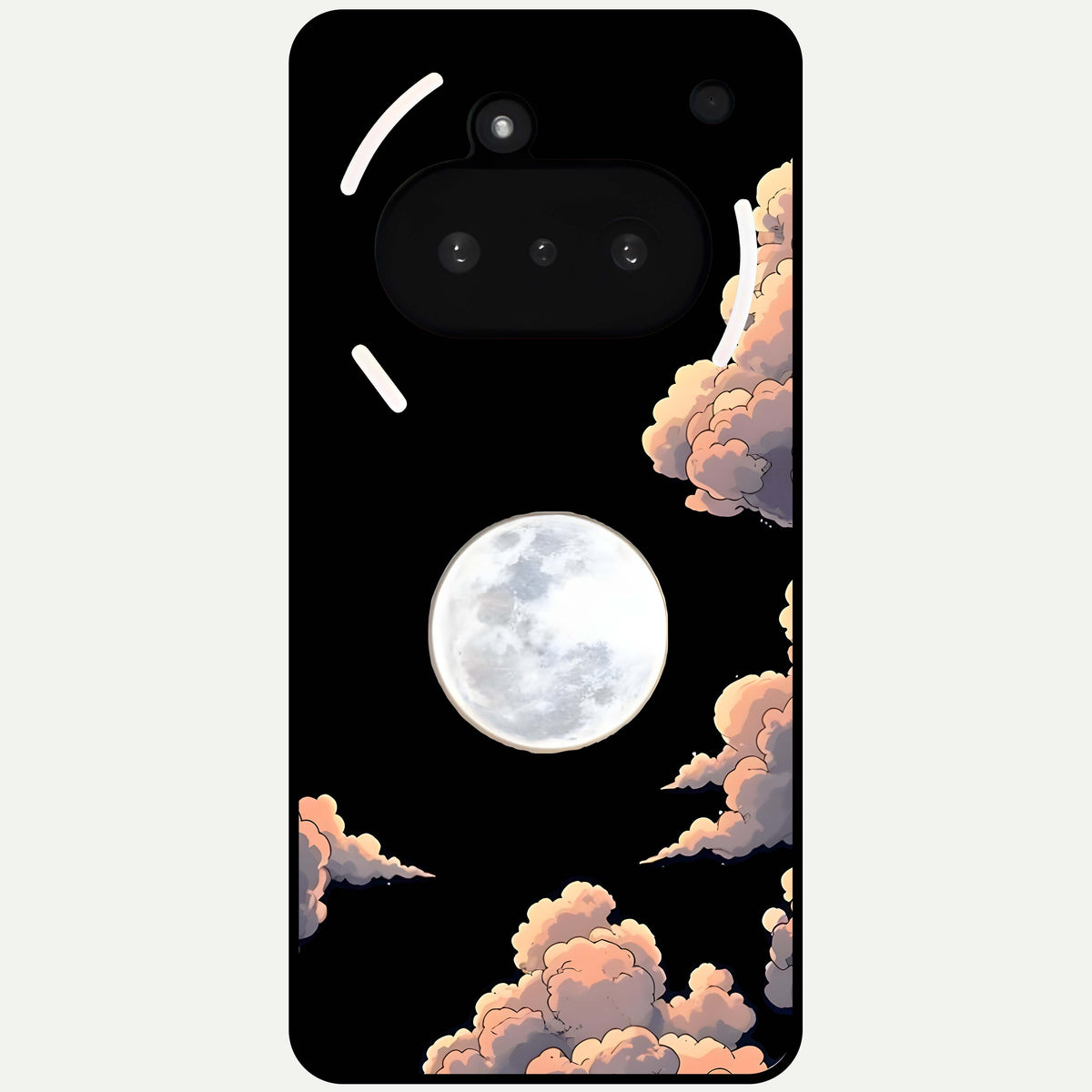  Shade Cloud Moon Glass Case For Nothing Phone 3A back cover – full design glossy printed glass finish