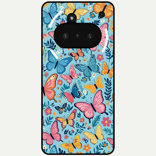  Spring Wing Garden Glass Case For Nothing Phone 3A back cover – full design glossy printed glass finish