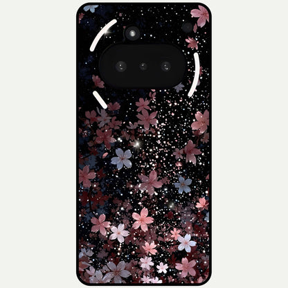  Starlit Flower Dreams Glass Case For Nothing Phone 3A back cover – full design glossy printed glass finish