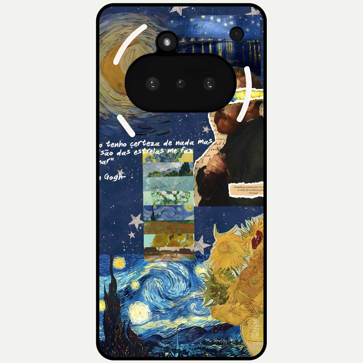  Starry Dream Vision Glass Case For Nothing Phone 3A back cover – full design glossy printed glass finish