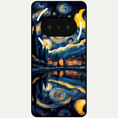  Starry Sky Serenity Glass Case For Nothing Phone 3A back cover – full design glossy printed glass finish