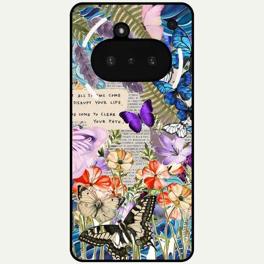  Storm Path Bloom Glass Case For Nothing Phone 3A back cover – full design glossy printed glass finish
