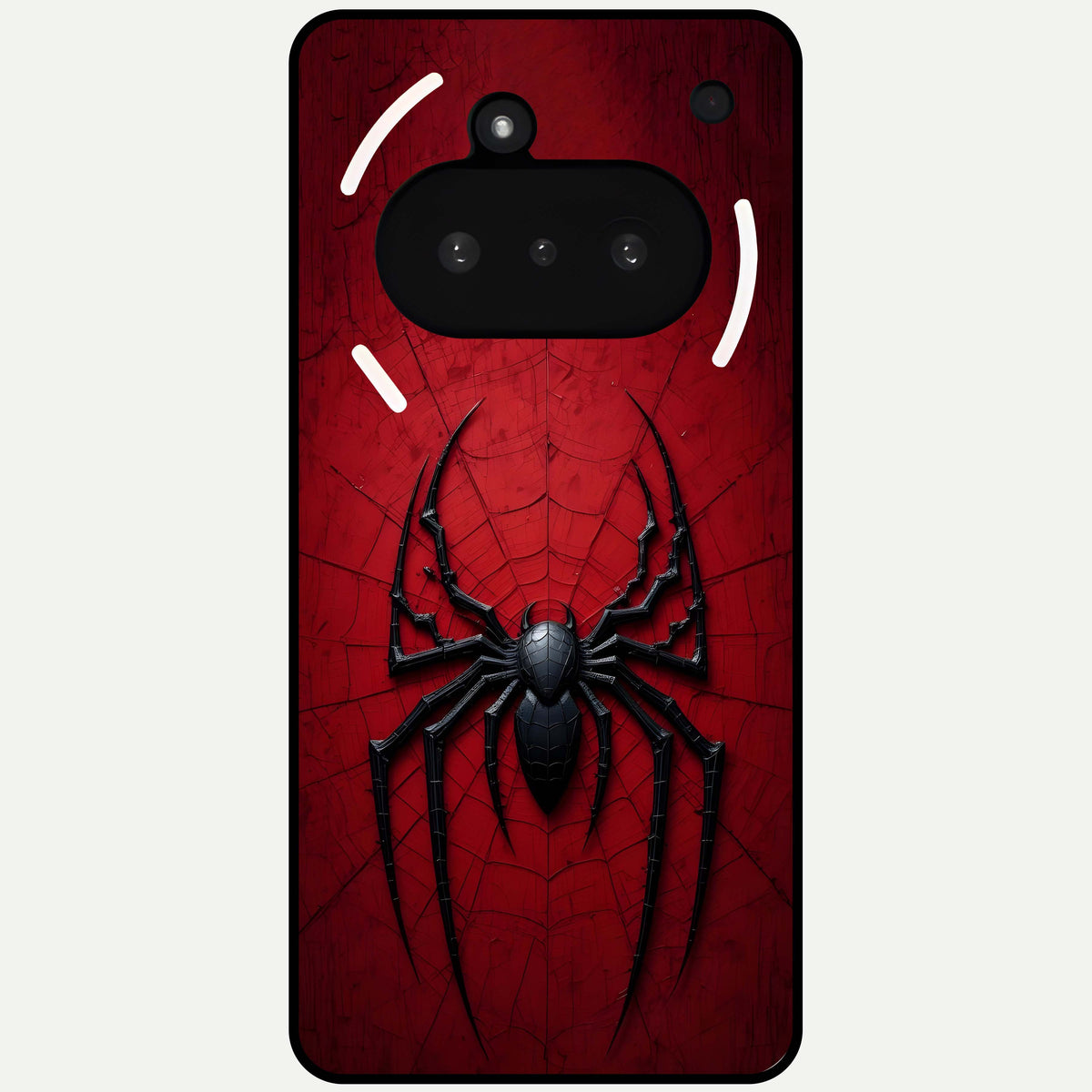  Superhero Web Emblem Glass Case For Nothing Phone 3A back cover – full design glossy printed glass finish