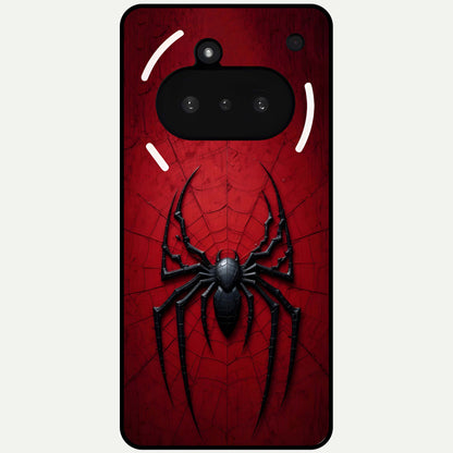  Superhero Web Emblem Glass Case For Nothing Phone 3A back cover – full design glossy printed glass finish