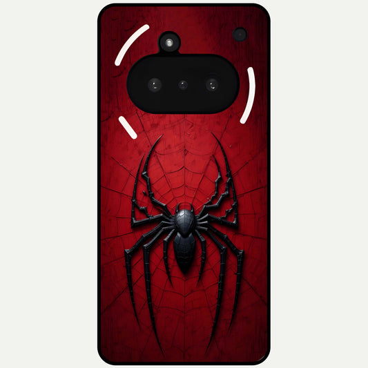  Superhero Web Emblem Glass Case For Nothing Phone 3A back cover – full design glossy printed glass finish