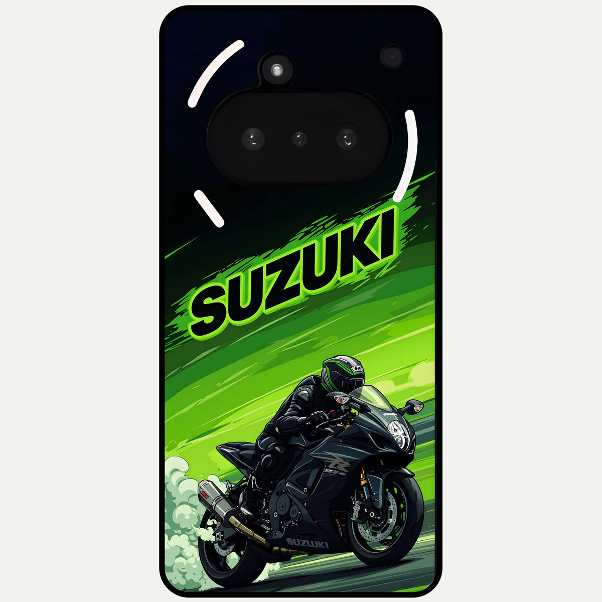  Suzuki Speed Beast Glass Case For Nothing Phone 3A back cover – full design glossy printed glass finish