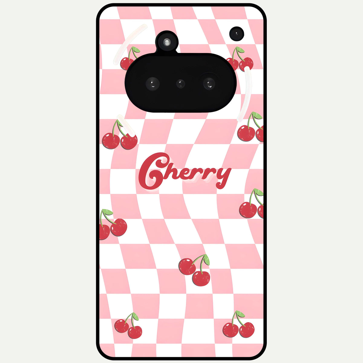  Sweet Cherry Vibes Glass Case For Nothing Phone 3A back cover – full design glossy printed glass finish