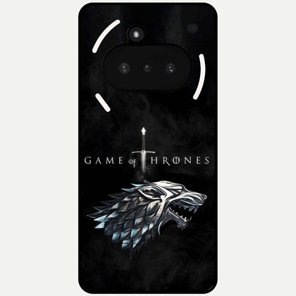  Throne Wolf Legacy Glass Case For Nothing Phone 3A back cover – full design glossy printed glass finish