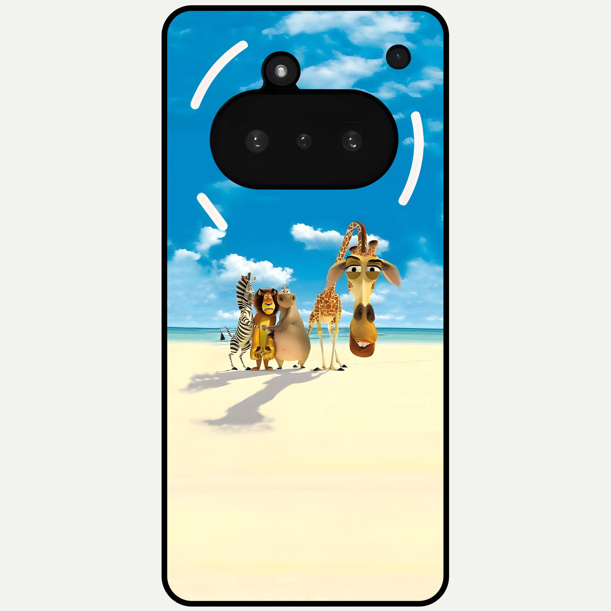  Tropical Fun Squad Glass Case For Nothing Phone 3A back cover – full design glossy printed glass finish