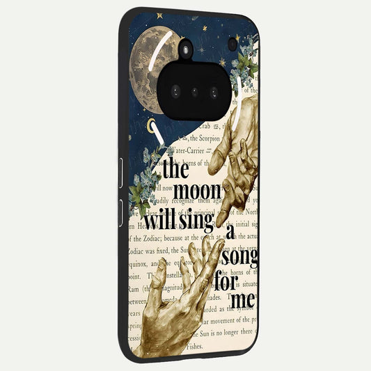  Aesthetic Divine phone case For Nothing Phone 3A showing premium glass back cover with detailed artwork