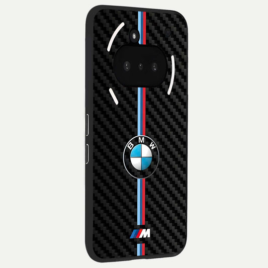  BMW Pattern phone case For Nothing Phone 3A showing premium glass back cover with detailed artwork