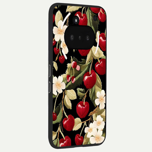  Blooming Spendor Bird phone case For Nothing Phone 3A showing premium glass back cover with detailed artwork