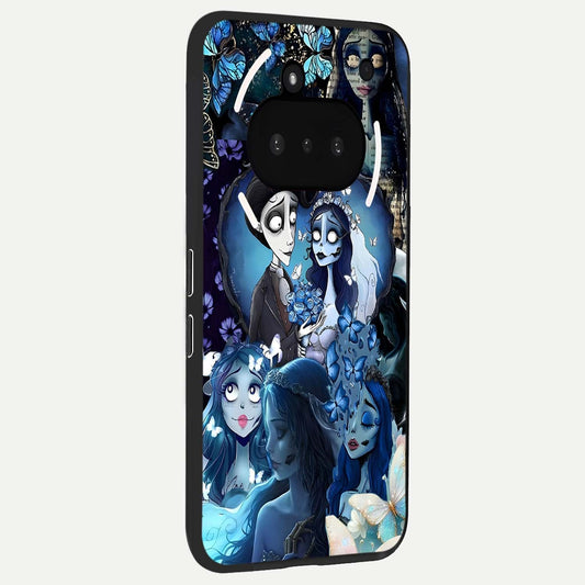  Butterfly Ghost Soul phone case For Nothing Phone 3A showing premium glass back cover with detailed artwork