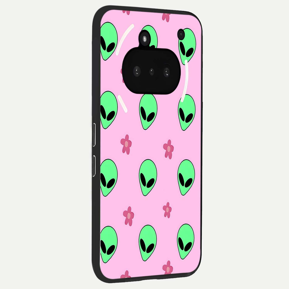 Cosmic Cute Crush phone case For Nothing Phone 3A showing premium glass back cover with detailed artwork