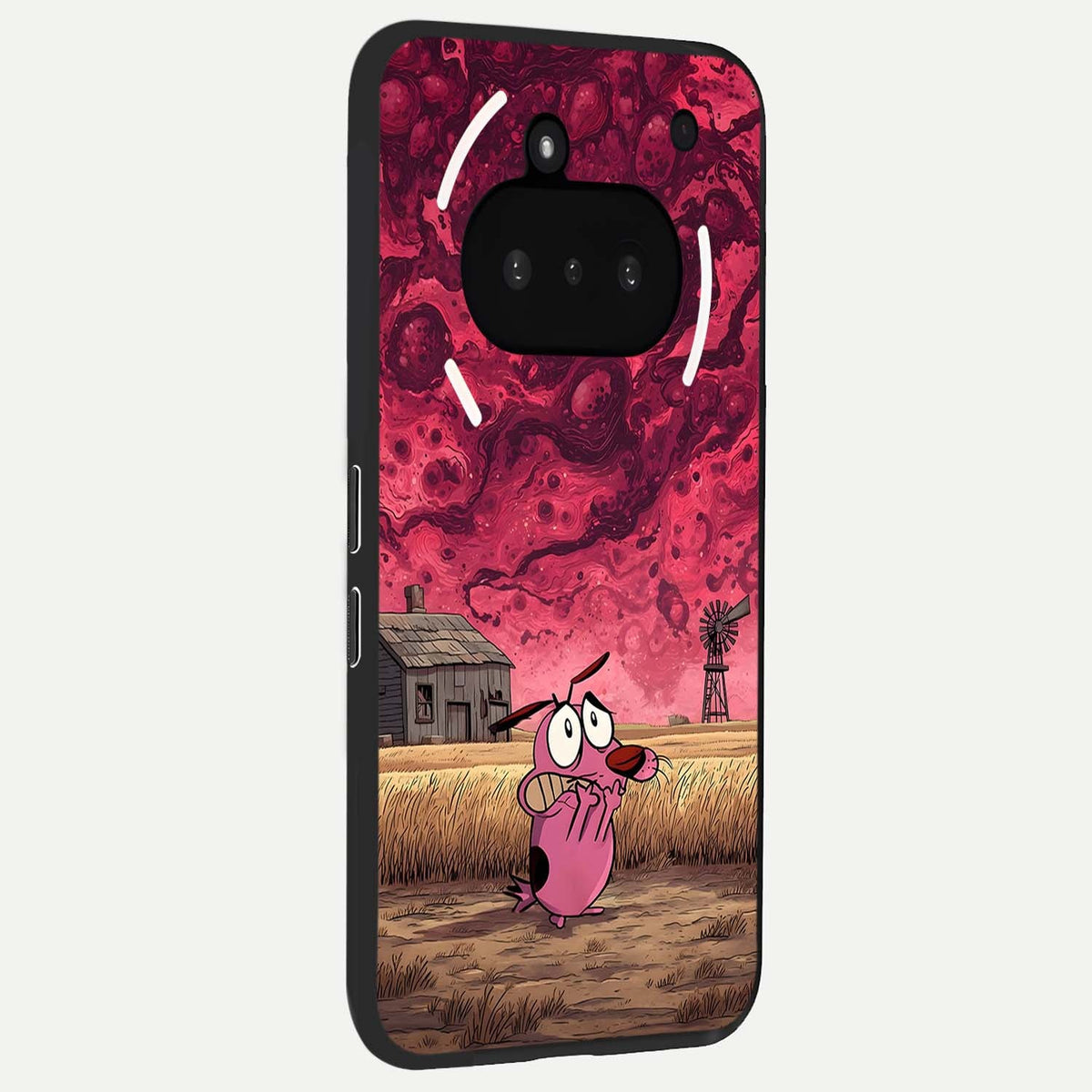  Courage Under Sky phone case For Nothing Phone 3A showing premium glass back cover with detailed artwork