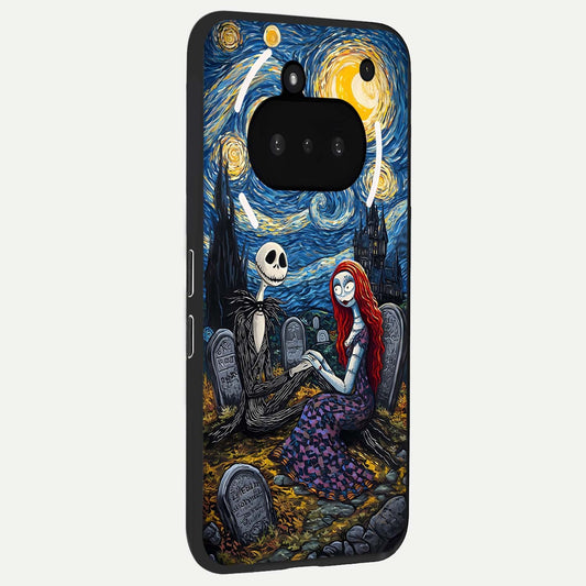  Eternal Night Love phone case For Nothing Phone 3A showing premium glass back cover with detailed artwork